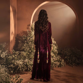 ADAN KAFTAN [ Magenta plum ]