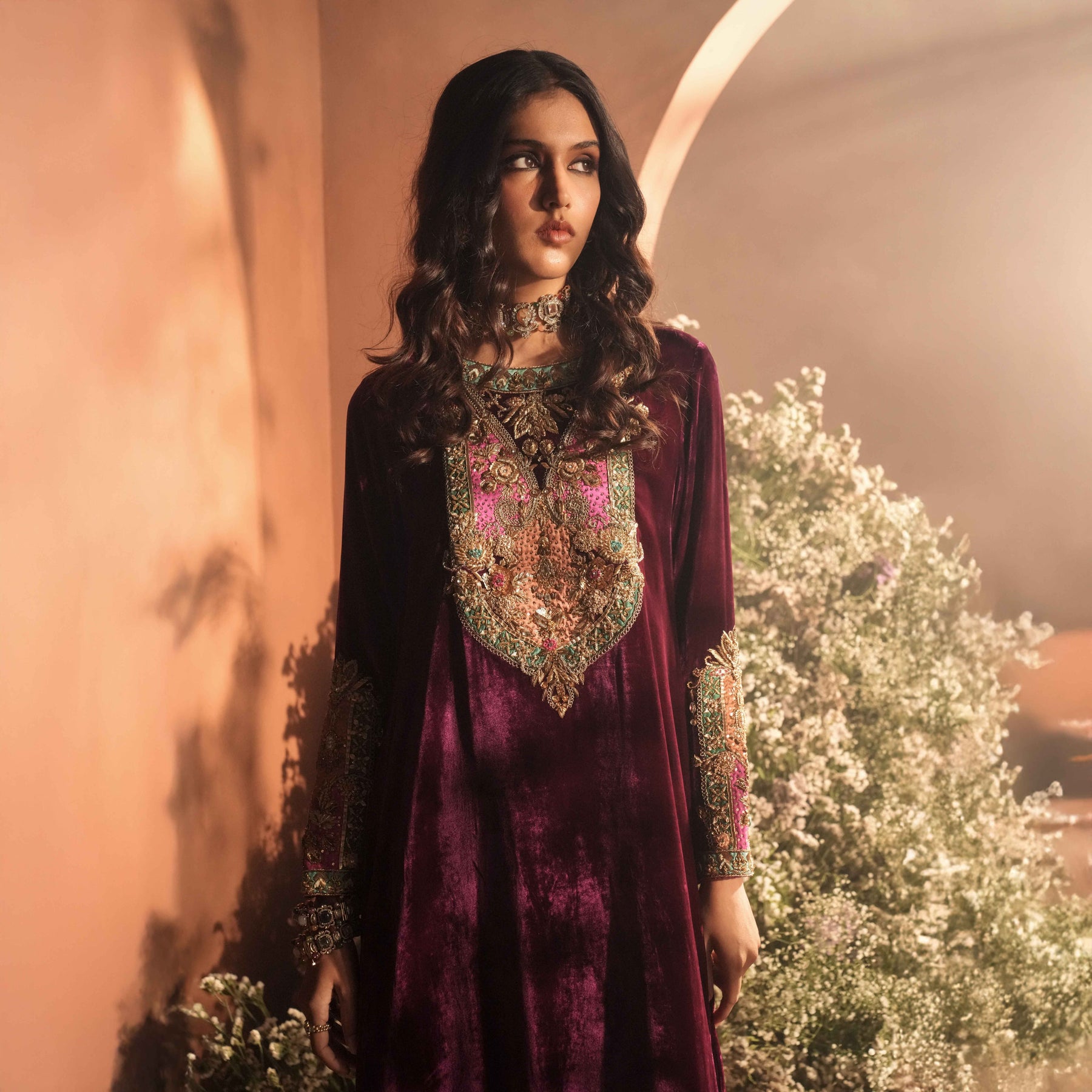 ADAN KAFTAN [ Magenta plum ]