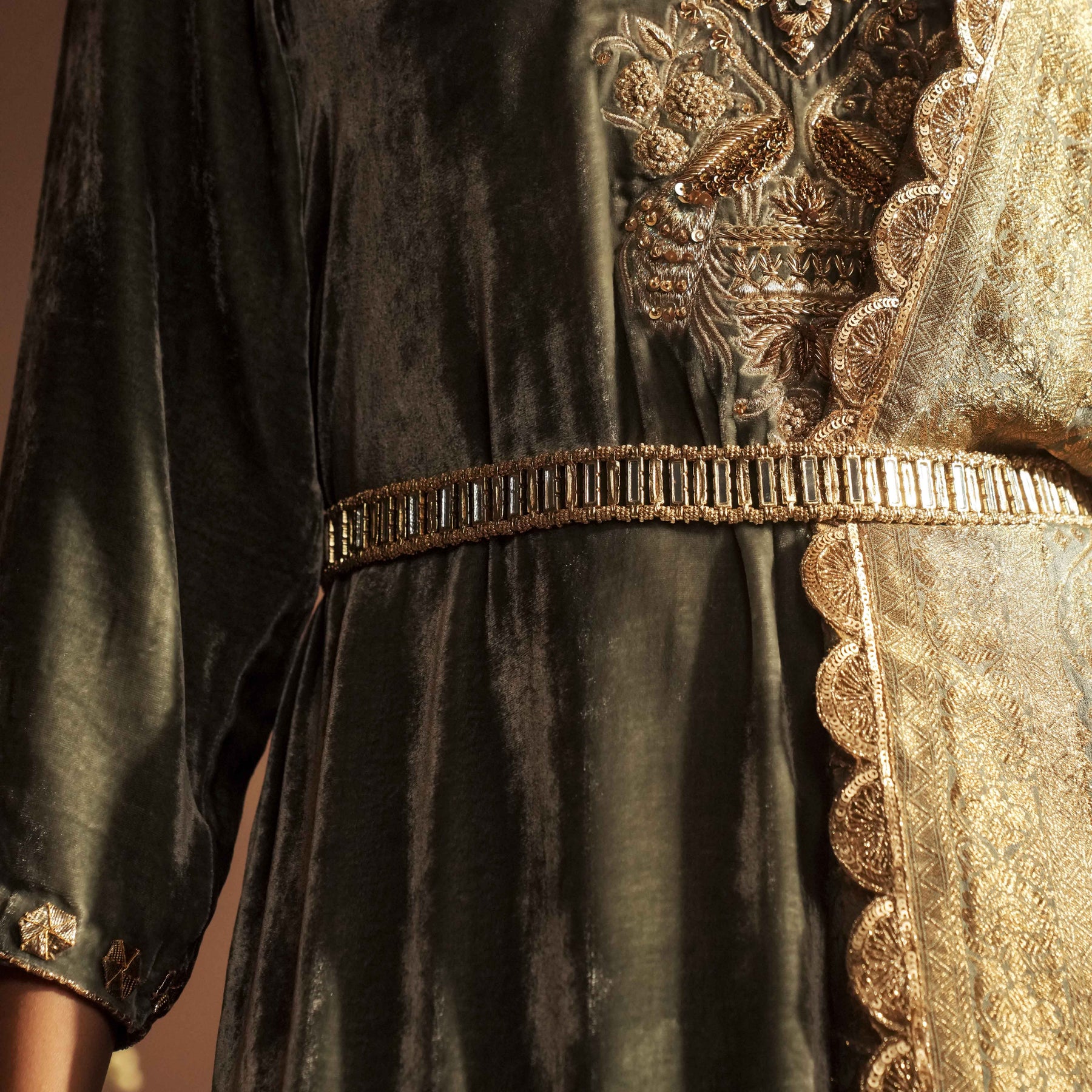 AABIRA KAFTAN [ Wasabi Green ]