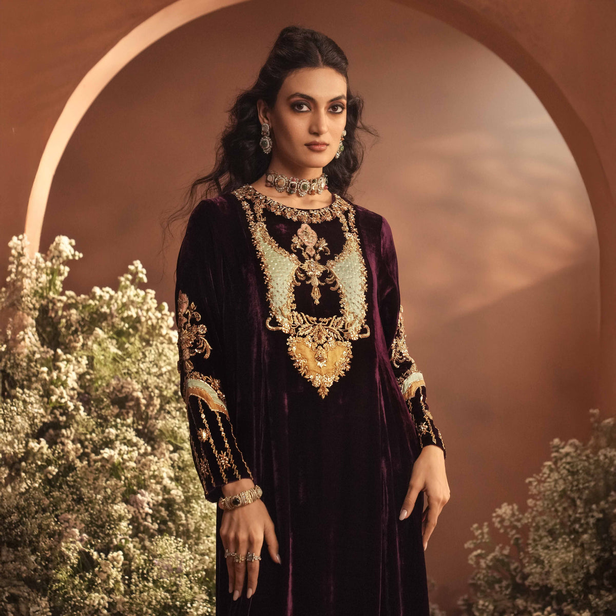 ADAN KAFTAN [  Plum ]