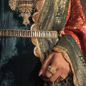 AABIRA KAFTAN [ Emerald Green ]