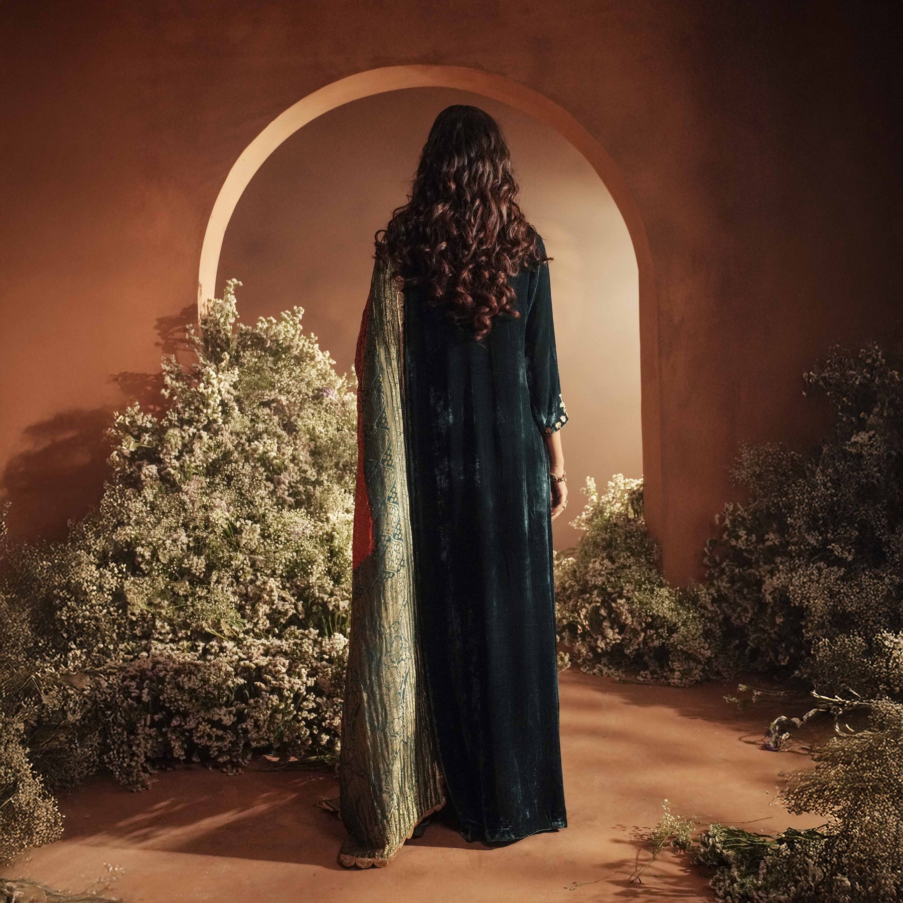 AABIRA KAFTAN [ Emerald Green ]