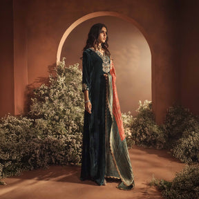 AABIRA KAFTAN [ Emerald Green ]