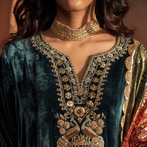 AABIRA KAFTAN [ Emerald Green ]