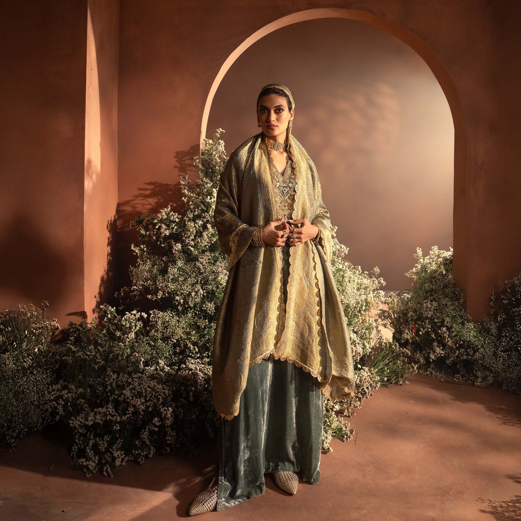 AABIRA KAFTAN [ Wasabi Green ]