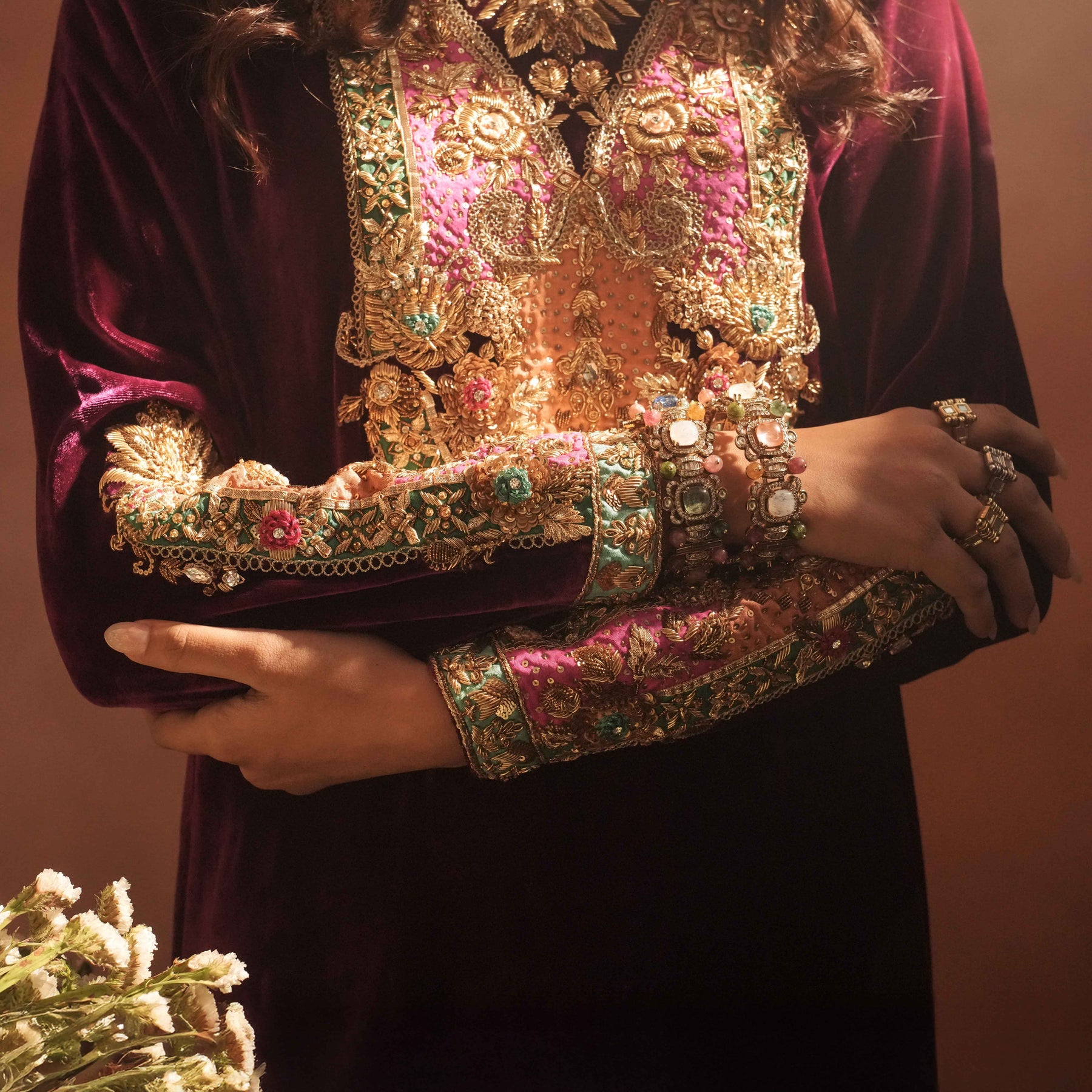 ADAN KAFTAN [ Magenta plum ]