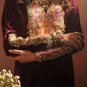 ADAN KAFTAN [ Magenta plum ]