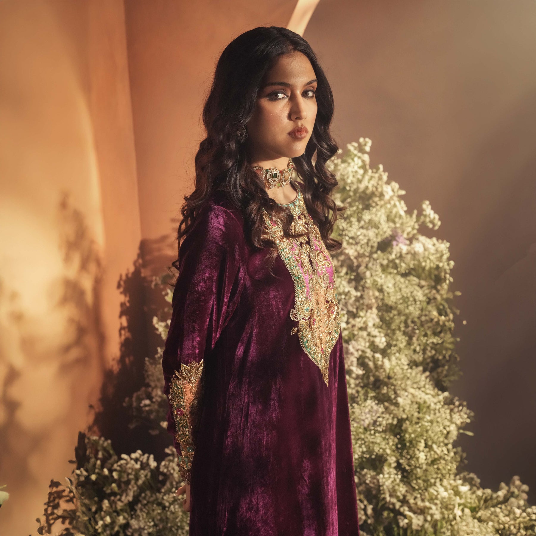 ADAN KAFTAN [ Magenta plum ]