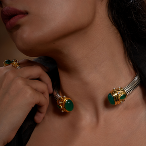 ZAMANI SET [ GREEN ONYX STONE ]