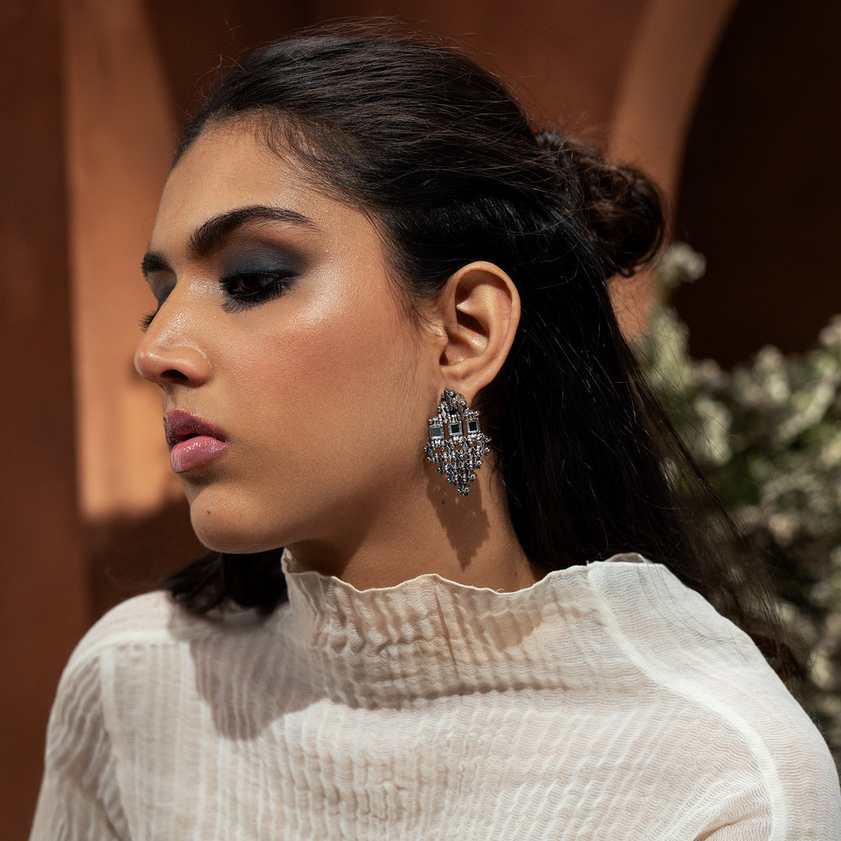 KHALIJIA EARRING ( SILVER )