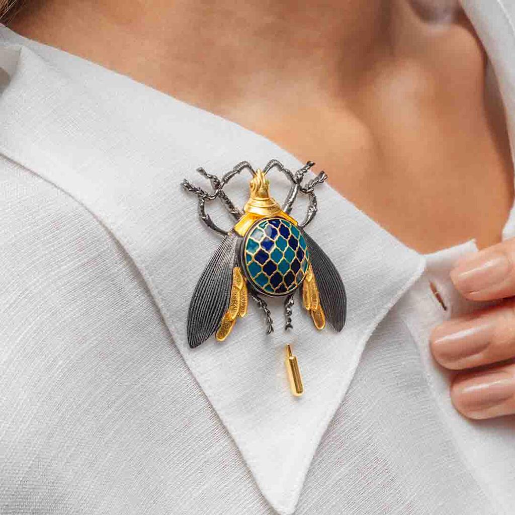 MOROCCAN INSECT BROOCH