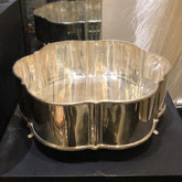 LARGE SILVER PLATED BRASS  BOWL