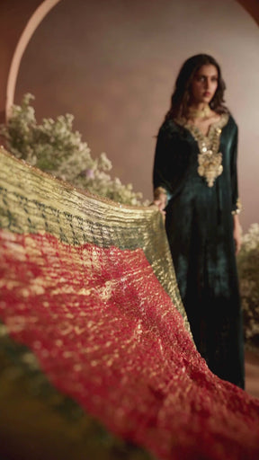 AABIRA KAFTAN [ Emerald Green ]